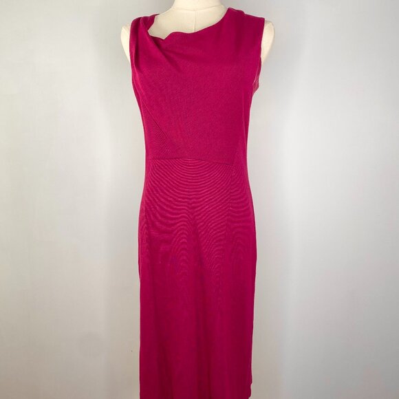 Ronen Chen - Deep Magenta Bodycon Sleeveless Dress - Picture 1 of 8